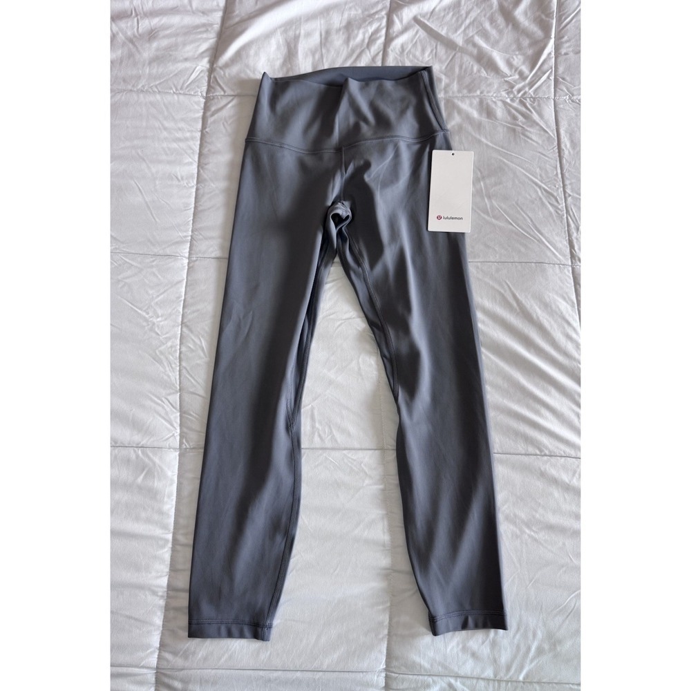 New Lululemon Align High Rise HR Pant 25" Size 6 Legging Smoke Gray Yoga NWT